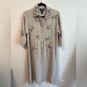 Vintage Linen Blend Dress